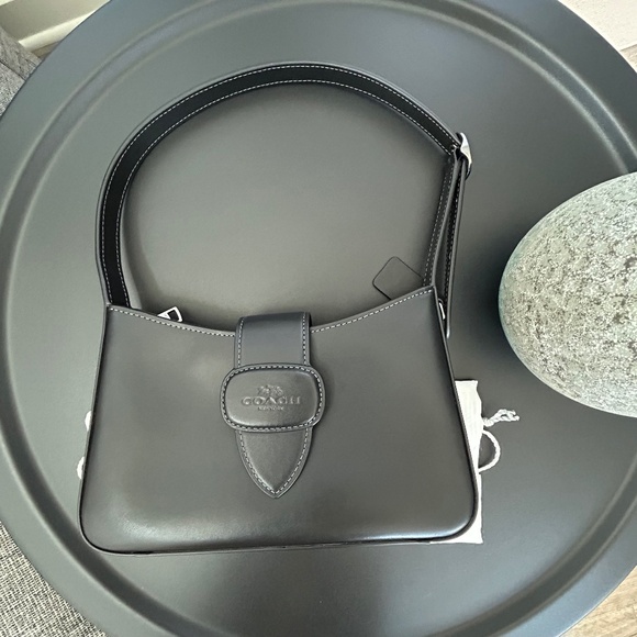 COACH ELIZA SHOULDER BAG (BLACK)🖤 - Picture 4 of 11